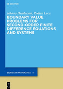 Boundary Value Problems for Second-order Finite Difference Equations and Systems