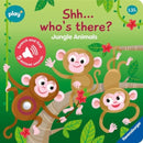 Ravensburger Play+ Infant & Toddler - Shh, Who's there? Jungle Animals My First Seek and Find Sound Book