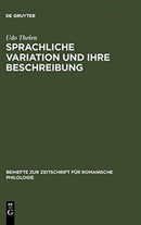Sprachliche Variation Und Ihre Beschreibung
