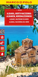 Albania and North Macedonia Marco Polo Map-9783575018960