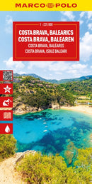 Costa Brava Marco Polo Map : Includes East Pyrenees, Andorra, Perpignan, Barcelona, Mallorca, Ibiza-9783575022288