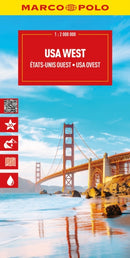 USA West Marco Polo Map : Pacific Coast, Sierra Nevada, Rocky Mountains-9783575022950