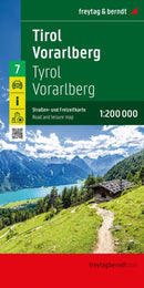 Tirol - Vorarlmountain, Road and Leisure Map