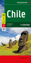 Chile Road Map 1:1,200,000 scale