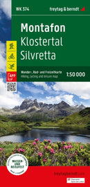 Montafon, Klostertal, Silvretta Hiking, Cycling Leisure Map