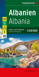 Albania Road and Leisure Map 1:150k