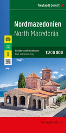 North Macedonia Road and Leisure Map