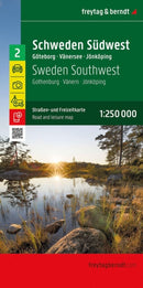 Sweden Southwest Road and Leisure Map