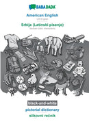 American English - Srbija (Latinski pisanje), pictorial dictionary, BW