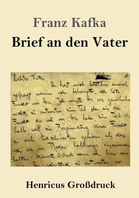 Brief an den Vater (Gro?druck)-9783847826941