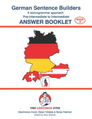 German Sentence Builders - Pre-intermediate to Intermediate - ANSWER BOOKLET-9783949651328