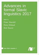 Advances in formal Slavic linguistics 2017-9783961102549