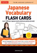 Japanese Vocabulary Flash Cards Kit : Learn 1000 basic Japanese words and phrases quickly and easily! (Boxed Set of 200 Double-Sided Flash Cards with Study Guide & Organizer Ring)-9784805319789