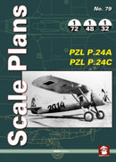 Scale Plans No. 79 PZL P.24A & PZL P.24C-9788367227308