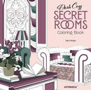 Dark Cozy Secret Rooms. Coloring Book
