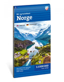 Bil- og turistkart Norge 1:1 milja