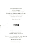 Reports of Judgments, Advisory Opinions and Orde – Immunities and Criminal Proceedings (Equatorial Guinea v. France) Preliminary Objections, Judgment