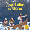 My First Illustrated Bible Story: Jesus Calms the Storm - English / Popular Stories from Bible / Easy to Understand Children Books with Pictures /
