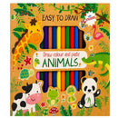 Draw Colour And Paste - Animals