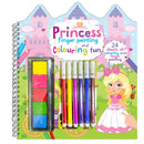 Princess Finger Painting & Colouring Fun