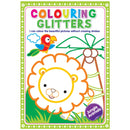 Glitter Colouring: Jungle Animals - Easy Colouring With Thick Glitter Lines And Colour Guide, Tear And Frame Your Art Work. 