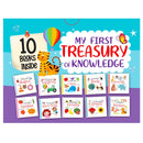 My First Treasury Of Knowledge: Library Boxset Of 10 Beautifully Picture & Activity Board Books For Preschool & Nursery - Childrens Book , Gift For Kids, Toddlers, And Early Learners 