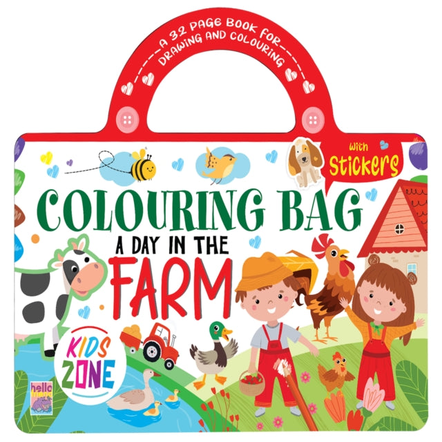 A Day In The Farm Colouring Bag