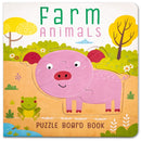 Farm Animals Puzzle Book: Board Book With Jigsaw Puzzles For Kids 