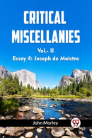 CRITICAL MISCELLANIES Vol.-II Essay 4