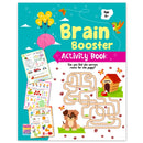 Brain Booster Activity Book For Kids Toddlers And Children 6+ Years: 96 Pages Preschool Educational Writing Practice, Pencil Control, Tracing, Maths And Brain Boosting Fun – Reusable Early Learning Book 