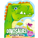 Dinosaur Sticker Activity Book For Kids, Childern And Toddlers – Fun Activity With Coloring – Ages 3+ Years 