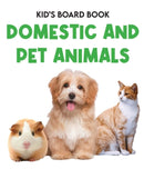 Kids Board Book Domestic and Pets Animals