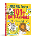 Bold and Simple 101+ Cute Animals Coloring Book