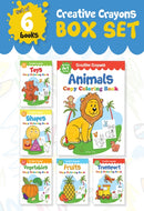 Colouring Books Super Boxset : Pack of 6 Crayon Copy Colour Books for Kids-9789387779815