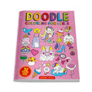 Doodle Coloring For Kids : Pink Edition-9789389432695
