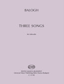 Three Songs for Solo Viola-9790080151907