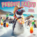 Penguin Party 2026 Square Flap Calendar-9798330707256