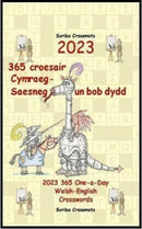 2023 365 croesair Cymraeg-Saesneg un bob dydd : 2023 365 One-a-Day Welsh-English Crosswords-9798358777224