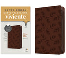Biblia ultrafina NTV, letra grande de ziper con Filament (SentiPiel, Palmera cafe, Letra Roja)-9798400501203