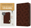 Biblia ultrafina NTV, letra grande de ziper con Filament (SentiPiel, Palmera cafe, Indice, Letra Roja)-9798400501210