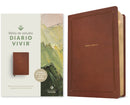 Biblia de estudio del diario vivir NTV (SentiPiel, Cafe, Letra Roja)-9798400506772
