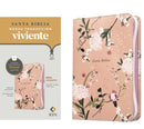 Biblia compacta NTV de zíper, con Filament  (SentiPiel, Jardín coral)