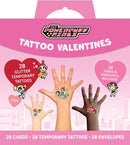 Powerpuff Girls Temporary Tattoo Valentines : School Valentines-9798886635713