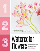 1, 2, 3 Watercolor Flowers