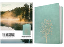 Message Wide Margin Bible (Leather-Look, Sage Tree)