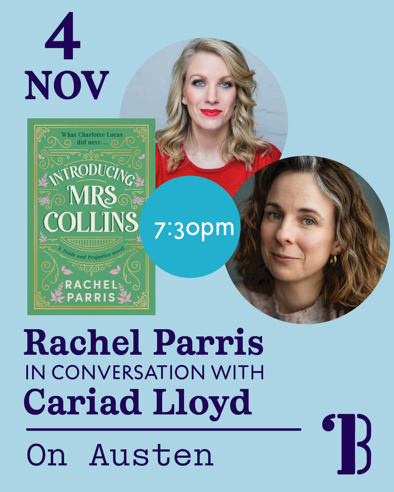 4th November, 7.30pm - Rachel Parris in conversation with Cariad Lloyd on Jane Austen
