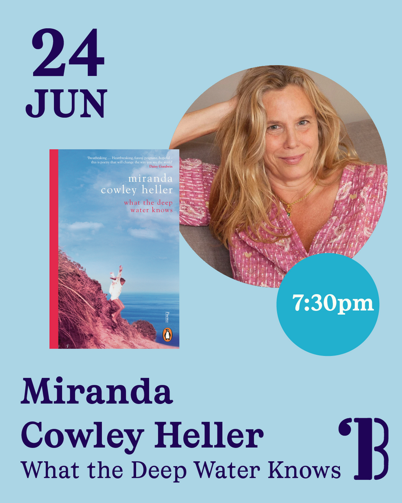 24th June, 7:30pm - Miranda Cowley Heller, What the Deep Water Knows