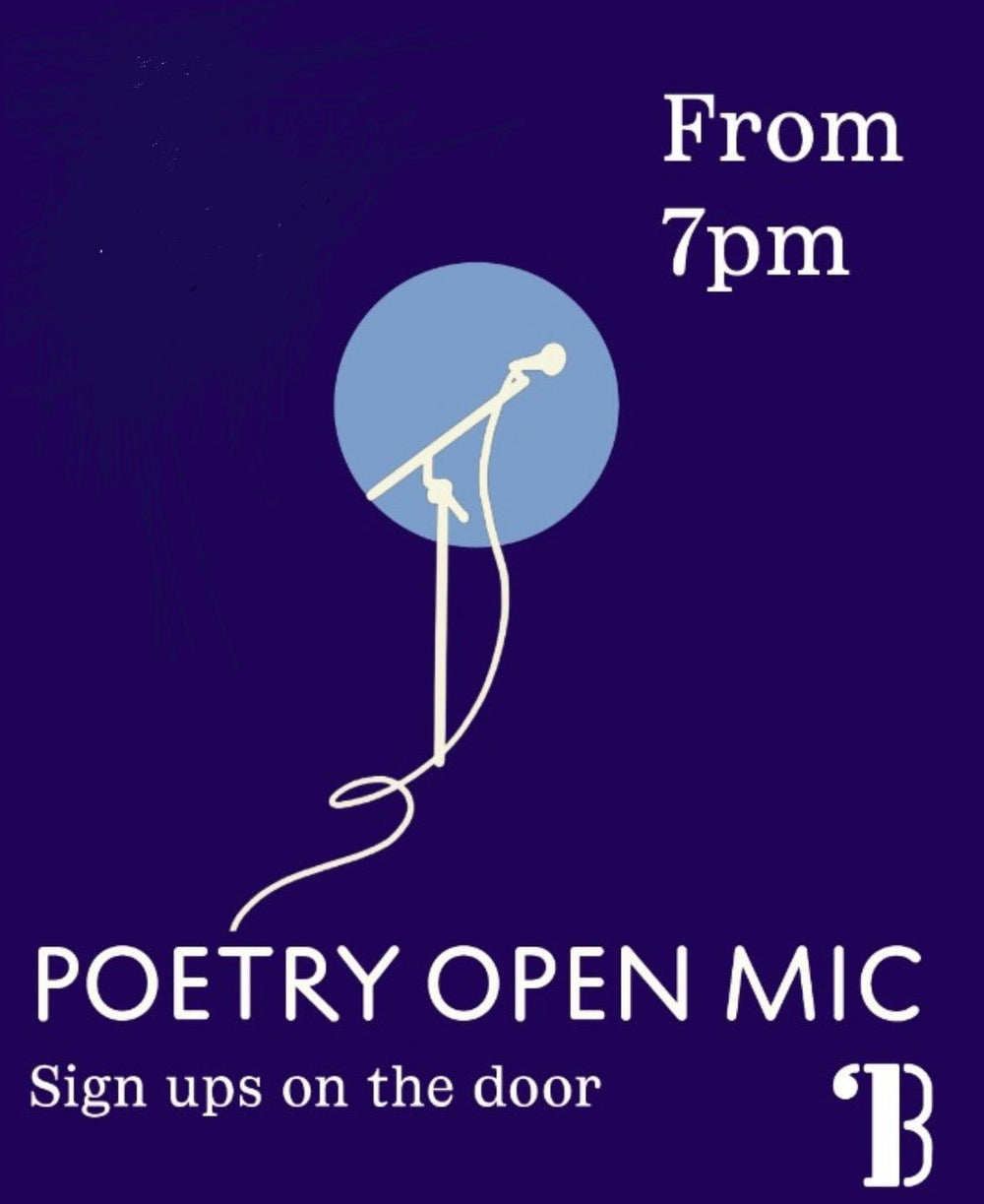Poetry open mic night