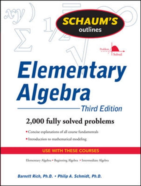Schaum's Outline of Elementary Algebra, 3ed-9780071611633