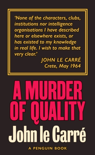 A Murder of Quality : The Smiley Collection-9780241330883